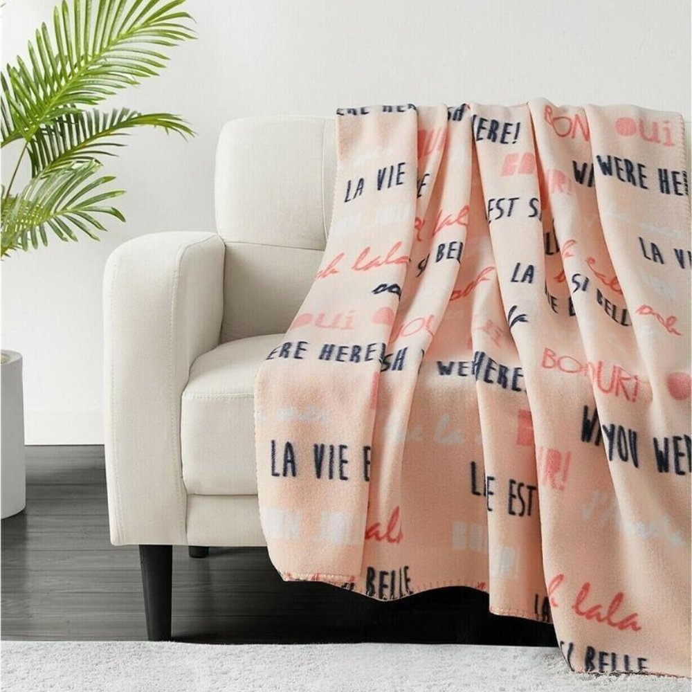 Infinity Home Fleece Throw Blanket Lightweight 50 _ 60 RED